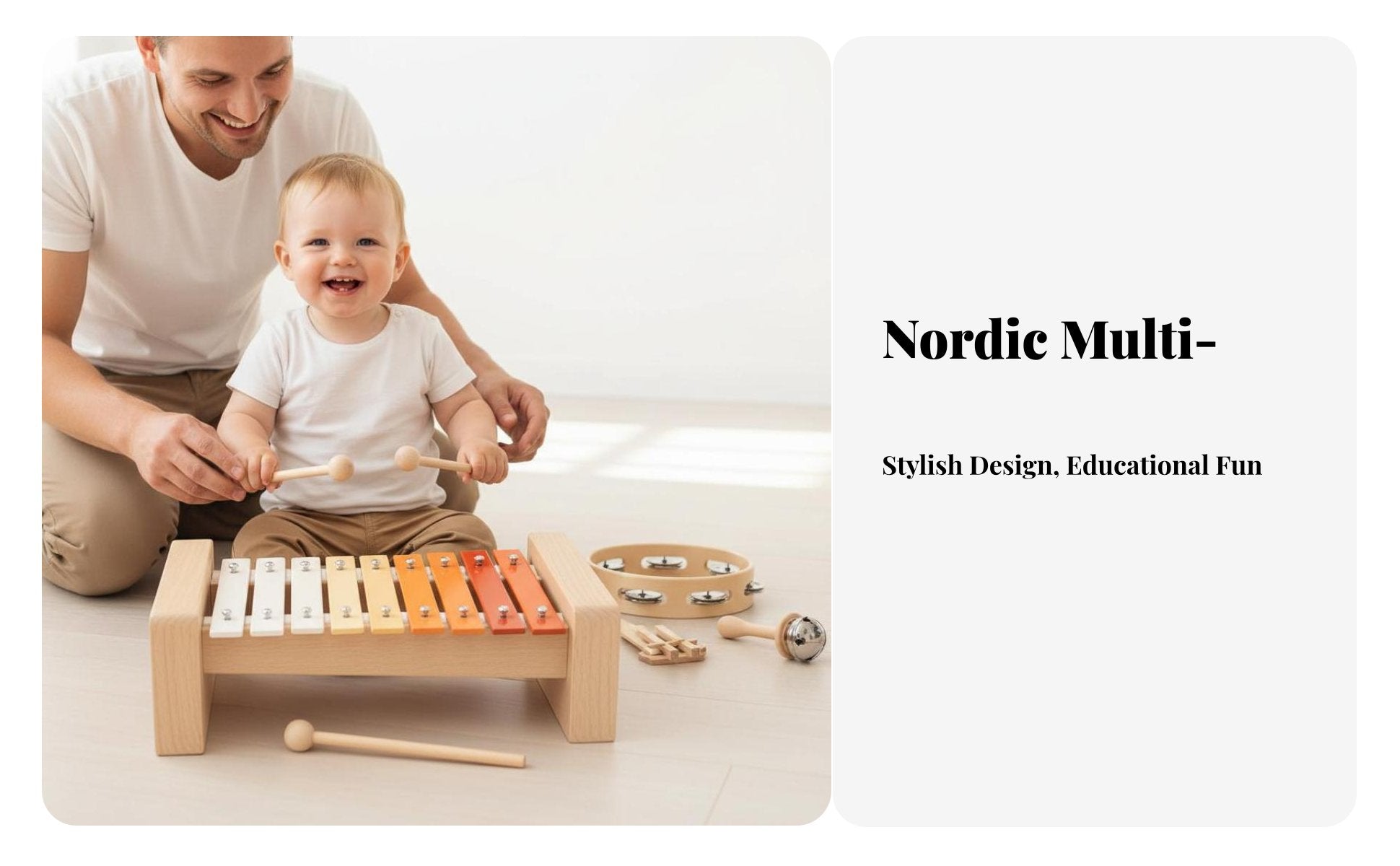 Toddler Rhythm Band Collection Child-Safe Design Introductory Band Kit for Preschool