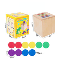 Color and Shape Matching Toy Develops Fine Movement Skills Wooden Shape Sorting