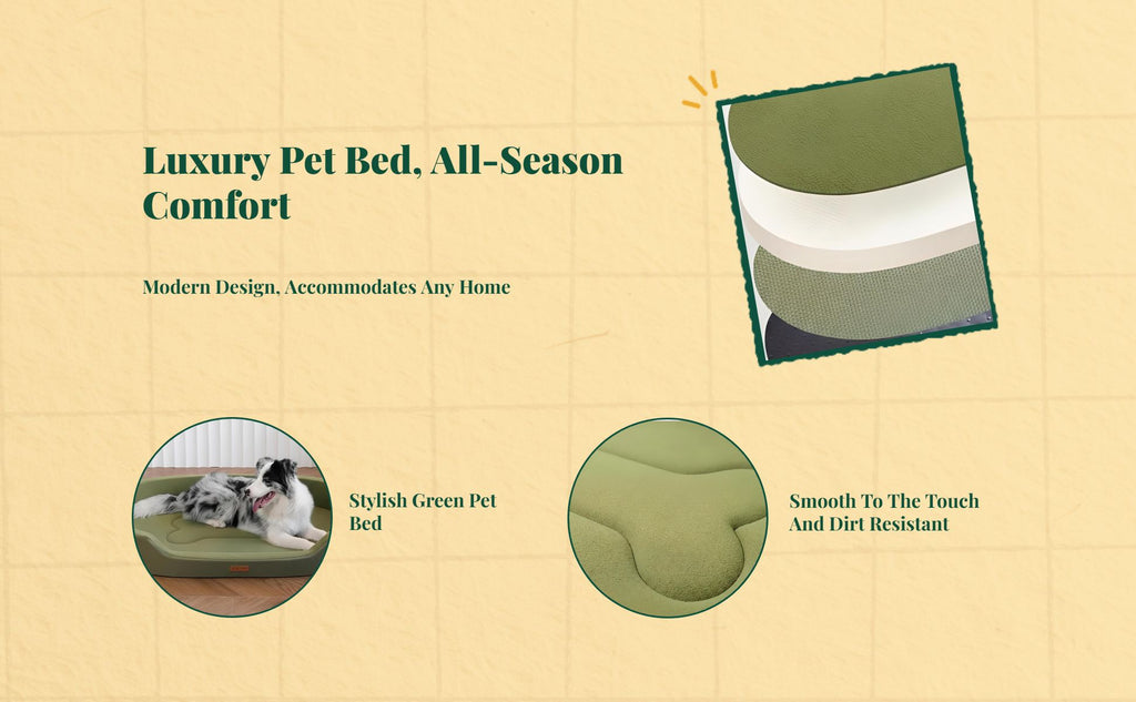 Orthopedic pet bed, washable cover