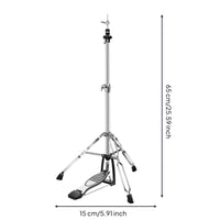 Drum cymbalHat Stand Heavy Duty cymbalHat Pedal Stand Foldable Design Percussion Hardware for Percussionists, Practice Practice, Music Studio