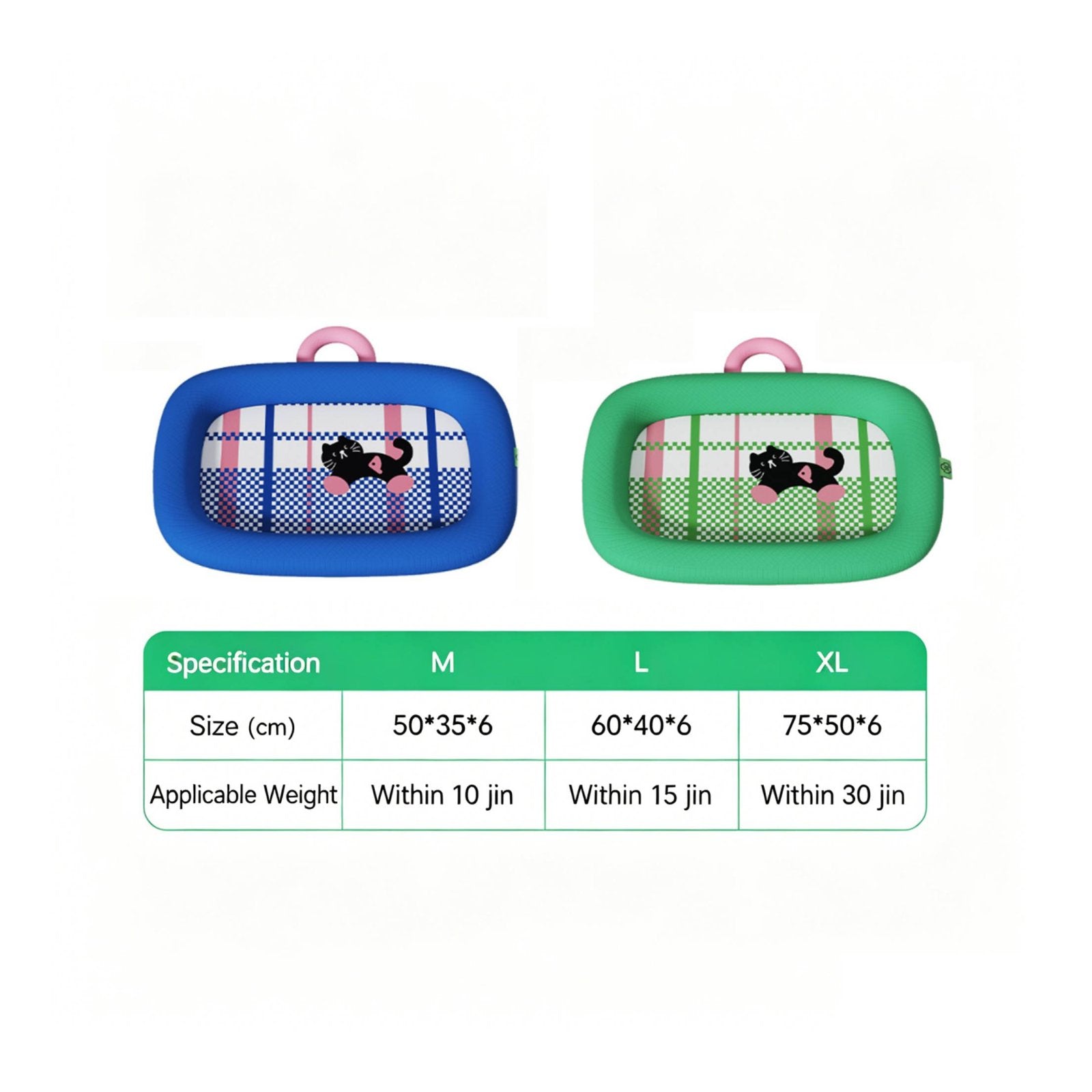 Self-Cooling Pet Mat Neck Support Cooling Pet Bed Gel-Gel-Less for Indoor, Cats