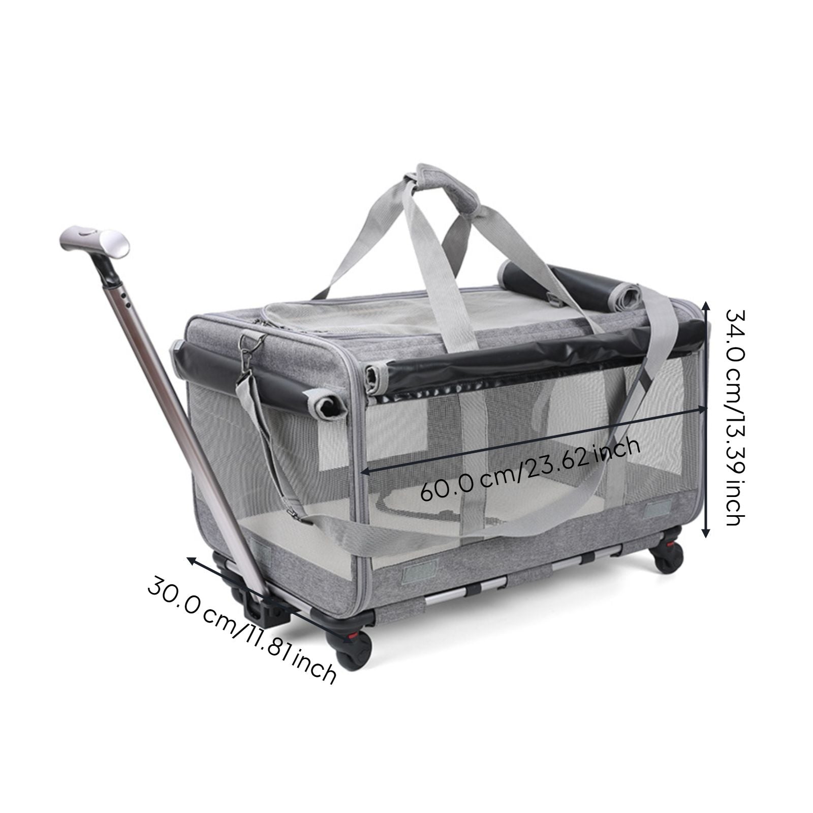 Breathable pet trolley, lightweight