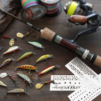 Lure Painting Template DIY Lure Painting Stencil Flexible Paint Guide Stencil for Anglers