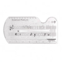 Music Notation Template Ruler Measuring Measurements Musical Symbol Stencil
