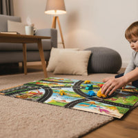 Toy Car Parking Map Sparks Creativity City Road Play Mat Great Gift