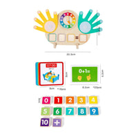 Addition Subtraction Toy Educational Wooden Math Board Colorful for Classroom