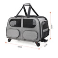 Pet Trolley Case Portable Pet Suitcase Ventilation System for Cats