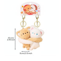 Hugging Animals Keychain Lightweight and Portable Soft Creature Keychain