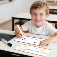 16 Pieces Counting Line Cards Double-Sided Addition Practice Cards Waterproof Educational Tool for Homeschool