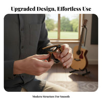 Guitar Capo Preserving Silicone Pad Acoustic Electric Guitar Capo Maintains Intonation Musical Instrument Accessory for Stage Performance, Live Gigs