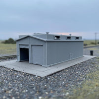 1/160 Railroad Shed DIY Miniature Rail Warehouse Scenery