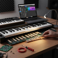 13P Keybed Rubber Strip High-Rebound MIDI Keyboard Conductive Rubber