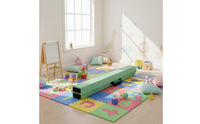 Foldable Balance Beam Shock Absorbing Soft Practice Beam Non-Slip Base for Kids, Gymnasts, Home, Gym