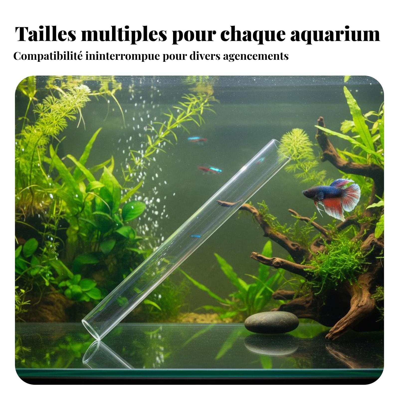 Acrylic Aquarium Pipe Transparent Design Aquarium Inflow Outflow Pipe