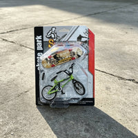 Blister Card Toy Set BMX-Style Finger Skateboard Toy Printed Graphics