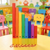 Rainbow Sound Tube Clear Tones Percussion Boomwhacker Tubes Hand Coordination Percussion Instrument for Classroom, Kindergarten