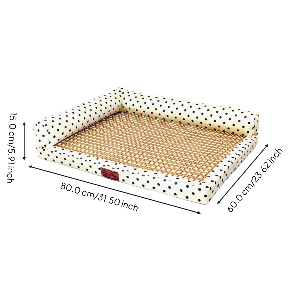 Cooling Dog Bed, cleanable Pet Cooling Mat, Comfortable Cat Sleeping Haven, Summer Rectangular Pet Bed for Dogs and felines, Easy to Clean, average Size