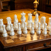 32 Pieces Decorative Chess Figures Unique Gift Stylized Chessmen for Collectors