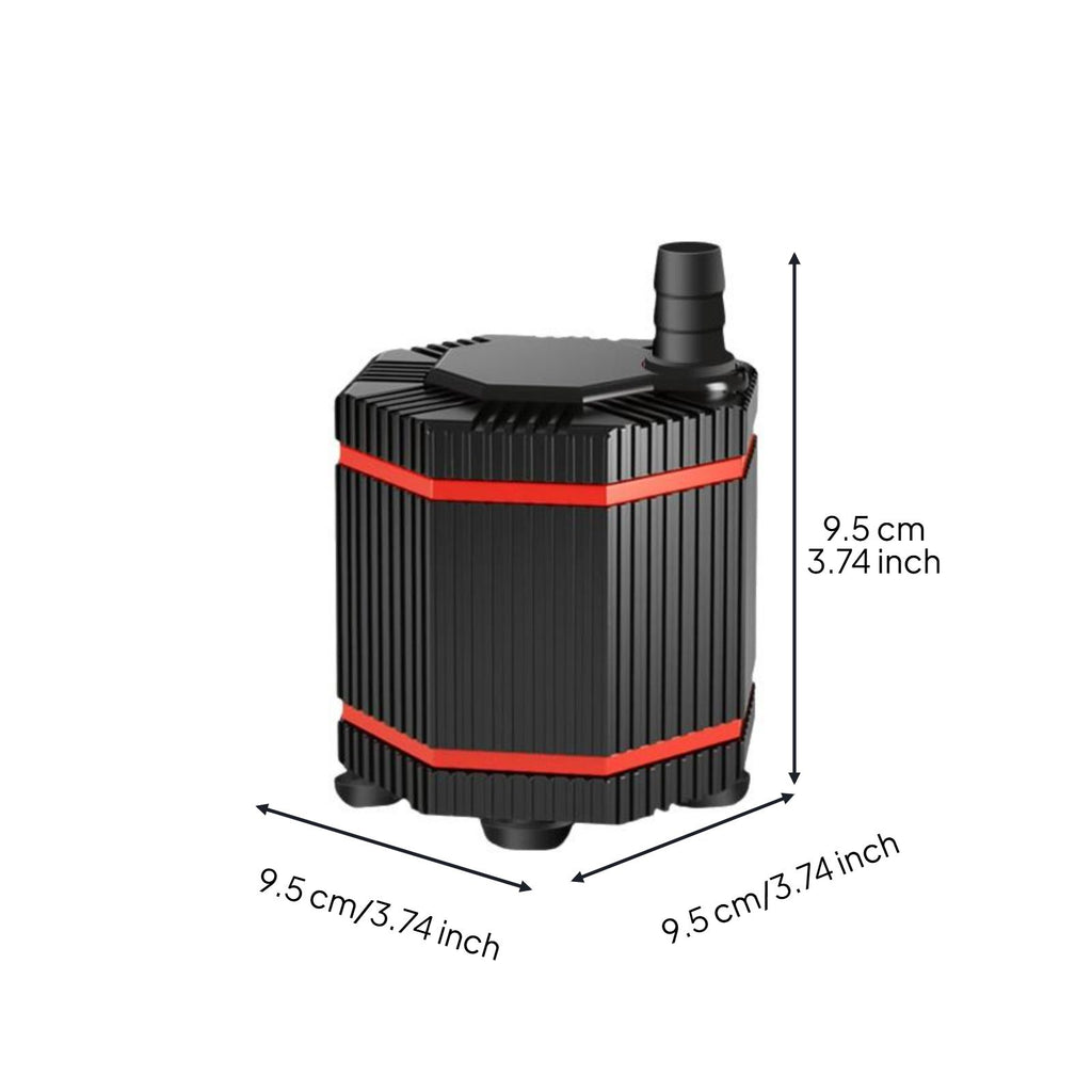 Quiet pump for tanks, hydroponics