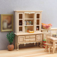 1/12 Scale Dollhouse Cabinet Unfinished 1/12 Scale Cabinet Freestanding
