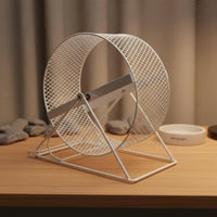 Quiet Small Pet Wheel Textured Surface Metal Exercise Wheel for Enclosure