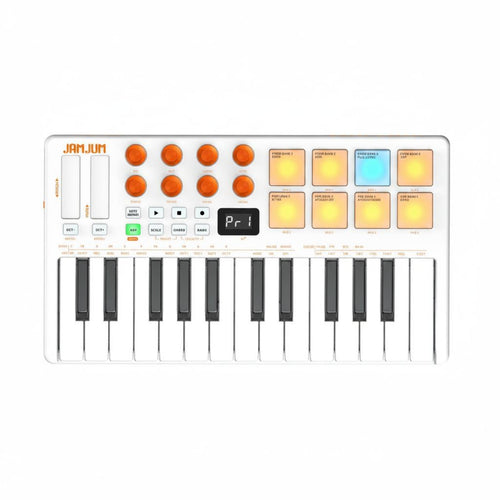 25-Key Keyboard Controller Illuminated Pads 25 Key Midi Keyboard