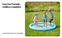 Inflatable Water Play Mat Built-in Valve Children's Outdoor Toy