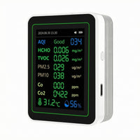Home Gadget Rechargeable Battery Handheld Air Quality Monitor Rectangular
