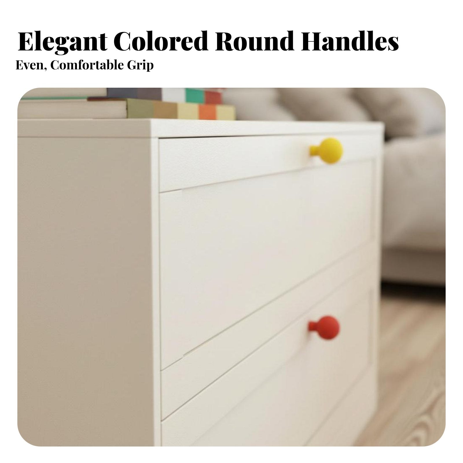 Upright Drawer Unit Formaldehyde-without 5-Drawer Upright Cabinet Large Capacity Minimalist Design for Homeowners, Office