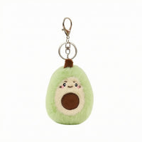 Soft-Toy Keychain Pendant Embroidered Face Stuffed Keychain Spring Clasp