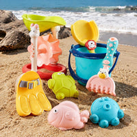 Soft Rubber Beach Toy Set Easy to Clean Water Play Toy Set Colorful for Bathroom
