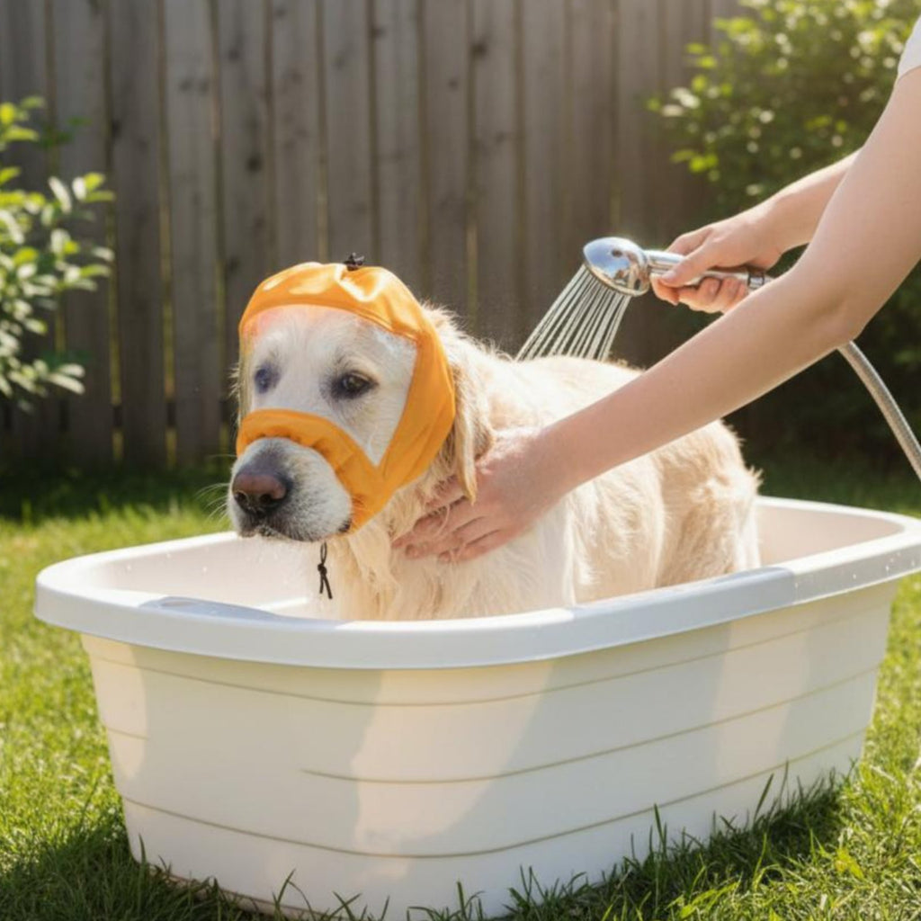 Waterproof Dog Aural Cover Easy to Use Pet Shower Cap Comfortable for Bath Time