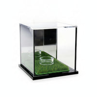 Grass-Lined Display Case Bonded Construction Acrylic Display Case Reflective