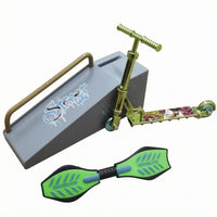 3 Pieces Finger Two-Wheeler Textured Kids Plaything Detailed