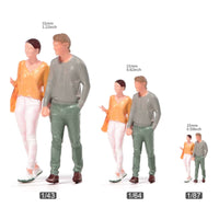 Miniature Couple Figures Micro Photography Couple Figurine Set Detailed