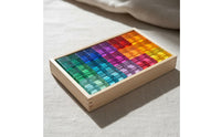 Acrylic Building Blocks Cognitive Learning Sensory Color Board Colorful Transparent Color Blocks for Preschool, Classroom
