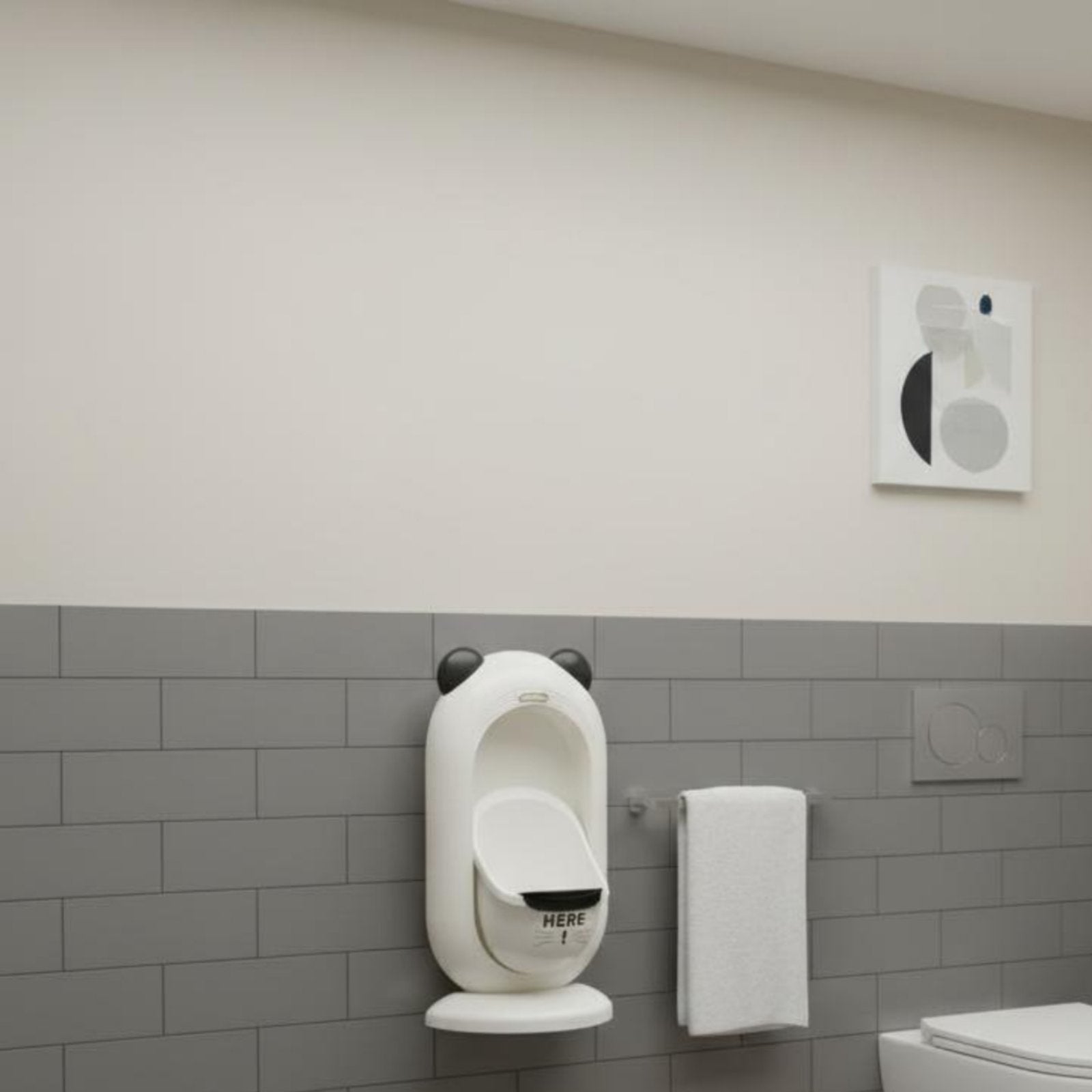 Easy to Clean Boys Standing Urinal Splash Proof Wall-Mounted Training Urinal Material for Toddlers