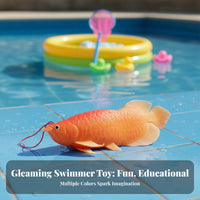 TPR Material Soft Rubber Aquatic Creature Toy Vibrant Color Simulation Aquatic Creature Toy Buoyant S on Water for Children, Kids