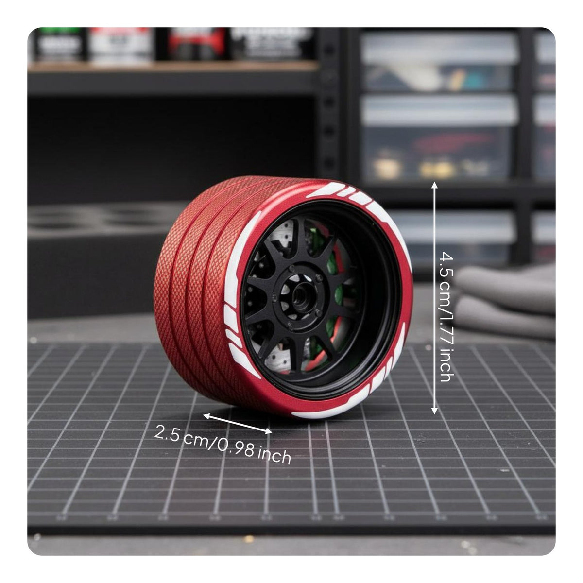Aluminum RC controller Steering Wheel Universal Metal Handset Wheel High Realism remotes Control Accessory for Car Drifting