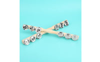 2 Pieces Bell Stick Long-Lasting Hand Bell Stick Clear Sound