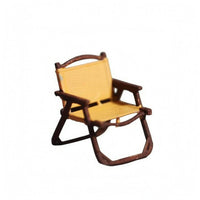 Miniature Camping Chair 1:64 Scale Folding Seat Model Brown Frame