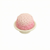 Miniature Rose Cake Fluted Rose Cake Pedestal Details Small Decoration