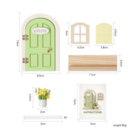 Fairy Door Set Welcome Plaque Home Decor Easy to Install
