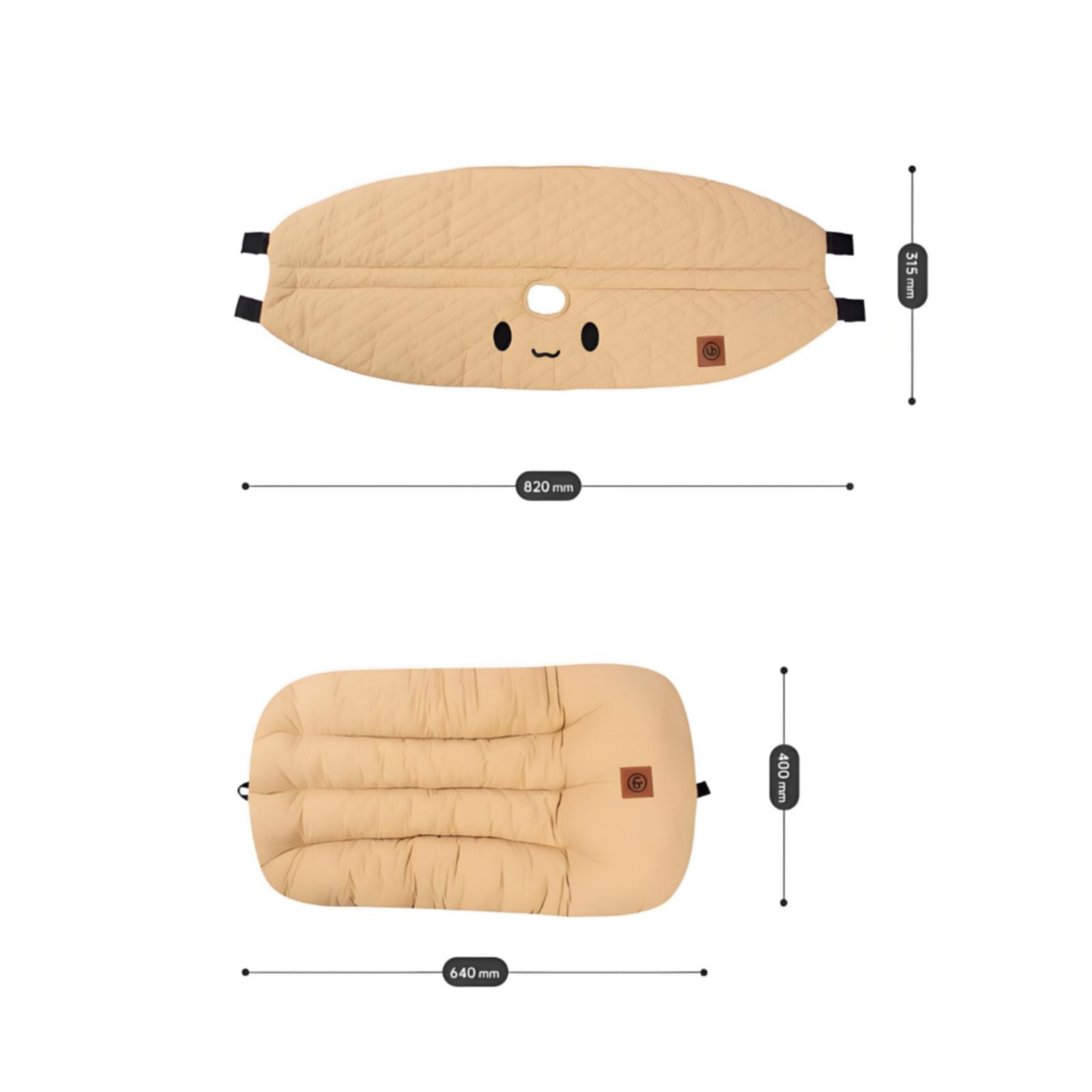 Removable, washable pet stroller mat