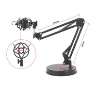 Desktop Audio Pickup Extendable Arm Universal Clamp Audio Pickup Damping Arm