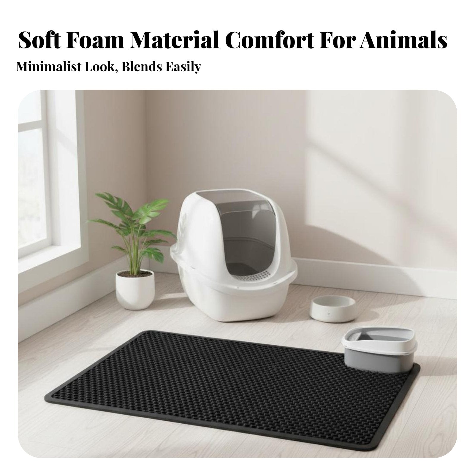 hexagonal Litter collectping Mat Waterresistant hexagonal collectping Mat for Home, felines