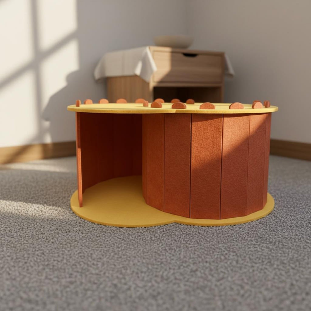 Oval Pet Bed Matte accessibleFront Pet Nook Pet Furniture Portable Warm