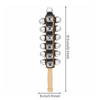 25 Early Learning Educational Wooden Bell Shaker Clear Sound Chime Shaker for Kids, Music Class, Preschool, Home Education