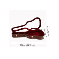 Acoustic Guitar Case Shielded Hardshell Guitar Case Foam Padded Interior Instrument Storage