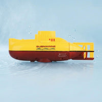 Wireless Control Underwater Vessel Rechargeable Aquatic Plaything Yellow and Red